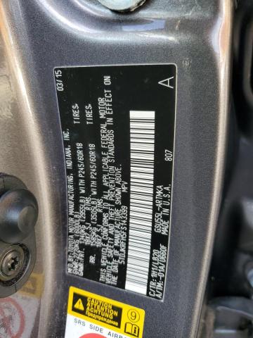 5TDJKRFH5FS143399 - 2015 TOYOTA HIGHLANDER XLE Մոխրագույն լուսանկար 13