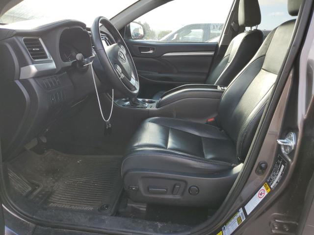 5TDJKRFH5FS143399 - 2015 TOYOTA HIGHLANDER XLE Մոխրագույն լուսանկար 7