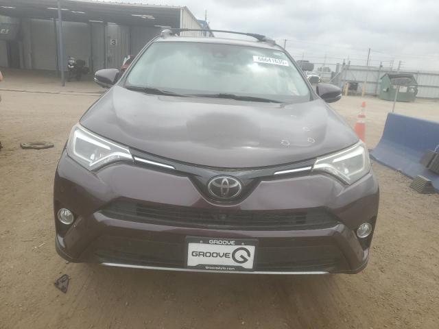 2T3DFREV6HW551310 - 2017 TOYOTA RAV4 LIMITED PURPLE photo 5