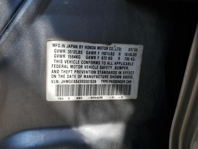 JHMGE88439S001536 - 2009 HONDA FIT SPORT 灰色 照片 13