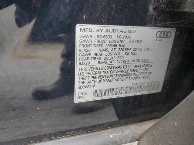 WA1VAAF74HD058611 - 2017 AUDI Q7 PRESTIGE 黑色 照片 13