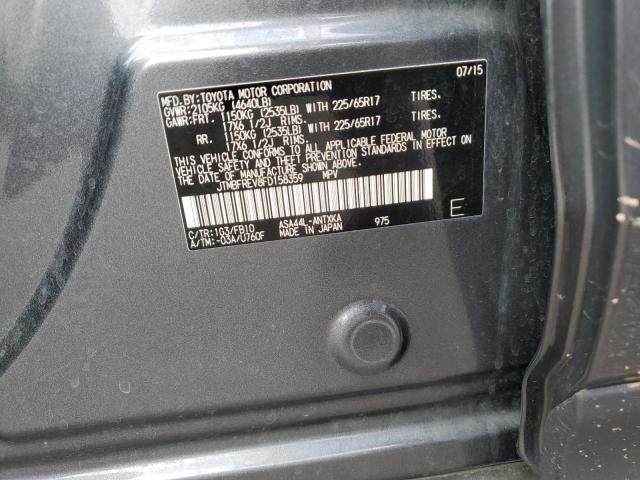 JTMBFREV8FD158359 - 2015 TOYOTA RAV4 LE GRAY photo 13