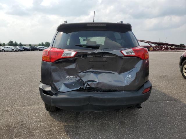 JTMBFREV8FD158359 - 2015 TOYOTA RAV4 LE GRAY photo 6