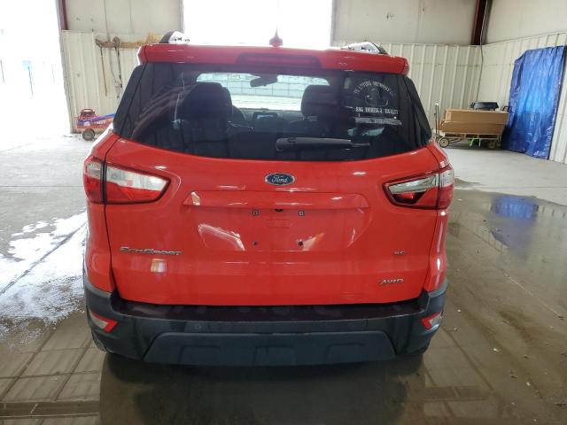 MAJ6P1UL3JC187711 - 2018 FORD ECOSPORT SE წითელი ფოტო 6