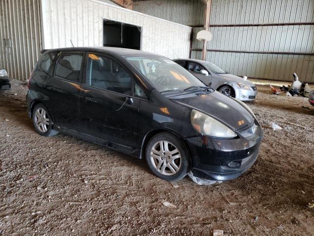 JHMGD38678S042483 - 2008 HONDA FIT SPORT BLACK photo 4