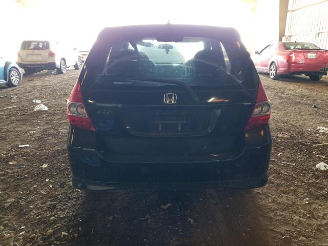 JHMGD38678S042483 - 2008 HONDA FIT SPORT BLACK photo 6