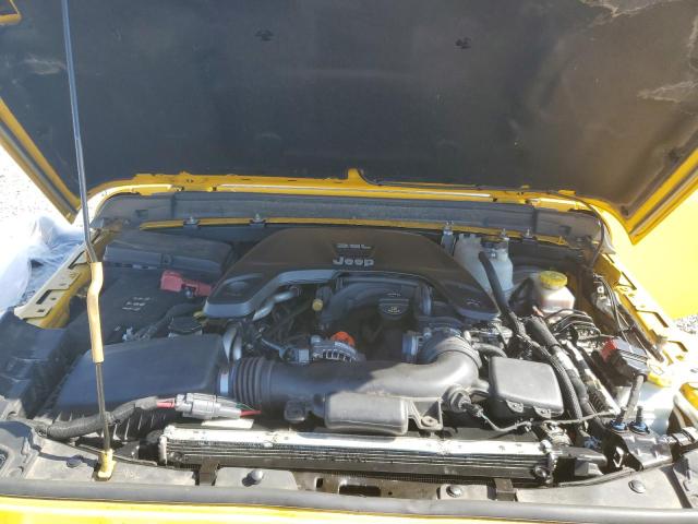 1C4HJXEG5KW544492 - 2019 JEEP WRANGLER U SAHARA ყვითელი ფოტო 12