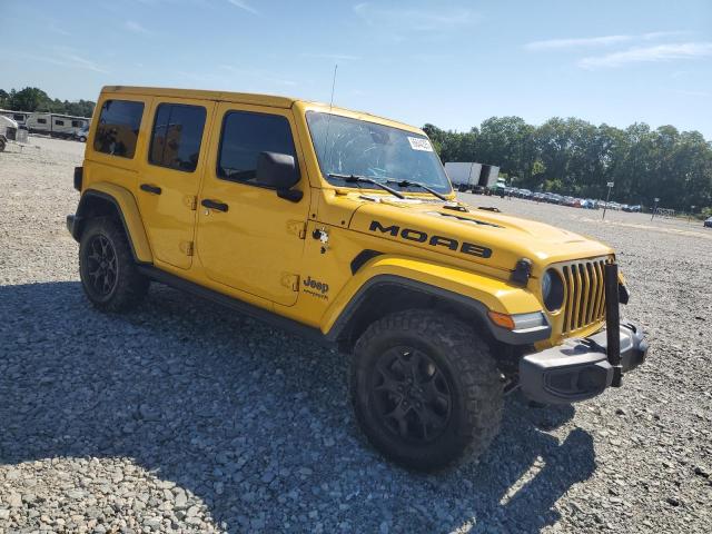 1C4HJXEG5KW544492 - 2019 JEEP WRANGLER U SAHARA ყვითელი ფოტო 4