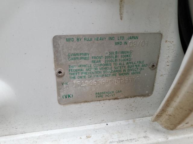 JF1SG65645H723479 - 2005 SUBARU FORESTER 2.5XS Ақ фото 12