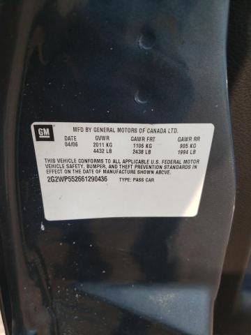 2G2WP552661290436 - 2006 PONTIAC GRAND PRIX 蓝色 照片 12