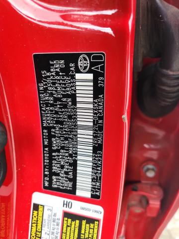 2T1BURHE8GC553352 - 2016 TOYOTA COROLLA L RED photo 13