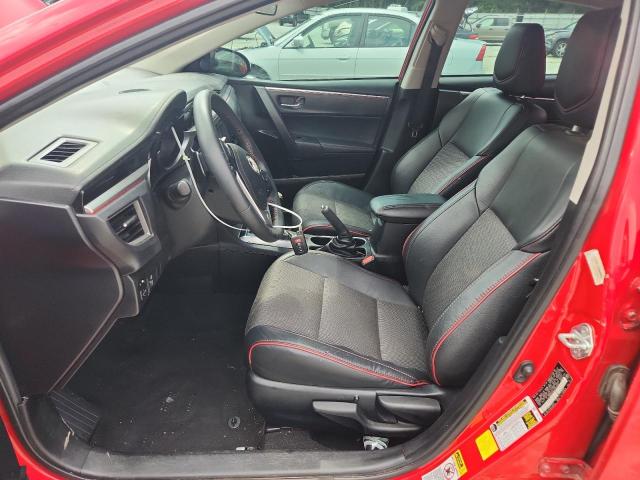 2T1BURHE8GC553352 - 2016 TOYOTA COROLLA L RED photo 7