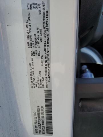 3C6LRVDGXME566369 - 2021 RAM PROMASTER 2500 HIGH 白色 照片 12