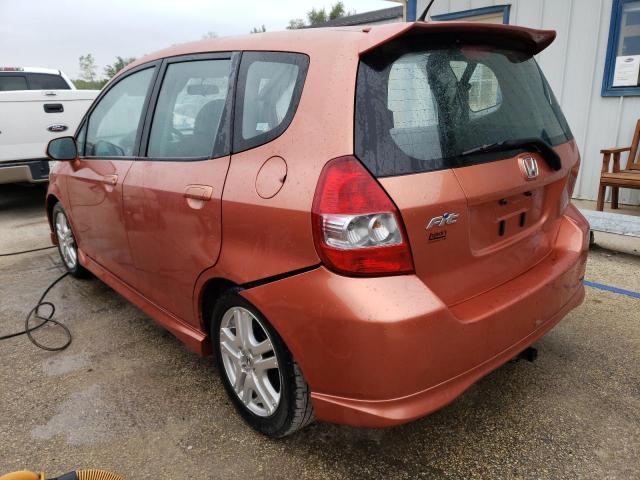 JHMGD38647S067081 - 2007 HONDA FIT S 橙色 照片 2