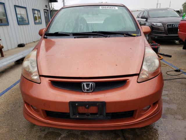 JHMGD38647S067081 - 2007 HONDA FIT S 橙色 照片 5