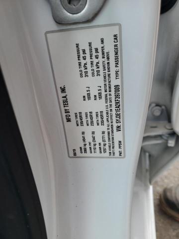 5YJ3E1EA2KF397009 - 2019 TESLA MODEL 3 Білий фото 12