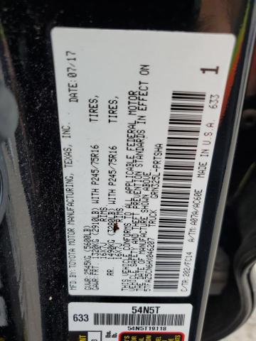 5TFAZ5CN6HX046207 - 2017 TOYOTA TACOMA DOUBLE CAB BLACK photo 12