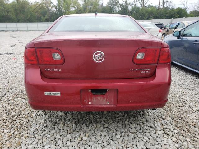 1G4HD57266U209381 - 2006 BUICK LUCERNE CXL RED photo 6