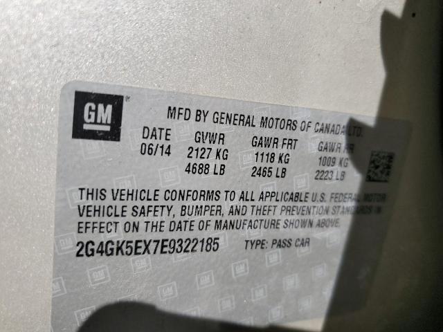 2G4GK5EX7E9322185 - 2014 BUICK REGAL 棕色 照片 12