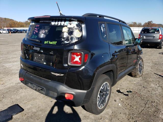 ZACCJBCT2GPE12467 - 2016 JEEP RENEGADE TRAILHAWK BLACK photo 4