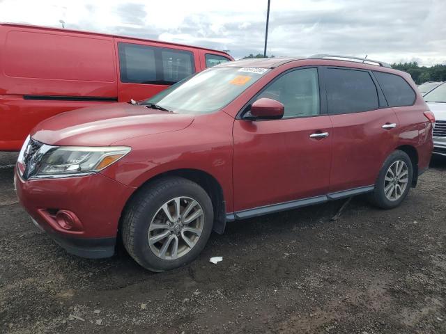 5N1AR2MM7EC633602 - 2014 NISSAN PATHFINDER S RED photo 1