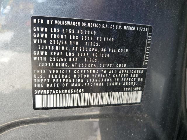 3VVNB7AX5RM054605 - 2024 VOLKSWAGEN TIGUAN SE Boz foto 14