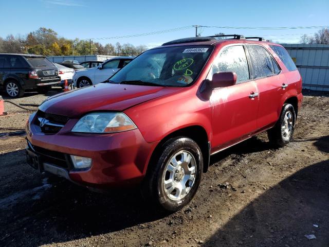 2HNYD182X2H527460 - 2002 ACURA MDX RED photo 2