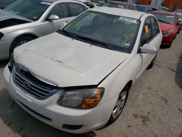 KNAFE221495622692 - 2009 KIA SPECTRA EX WHITE photo 2