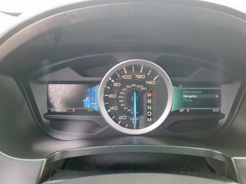 1FM5K7D85FGB72898 - 2015 FORD EXPLORER XLT WHITE photo 9