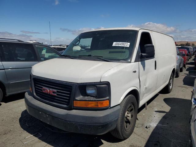 1GTS7AFX0C1185146 - 2012 GMC SAVANA G1500 WHITE photo 1