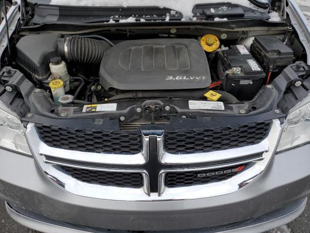 2C4RDGCGXGR349096 - 2016 DODGE GRAND CARA SXT GRAY photo 11