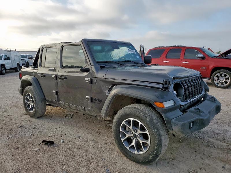 1C4PJXDN0RW133023 - 2024 JEEP WRANGLER SPORT ნაცრისფერი ფოტო 4