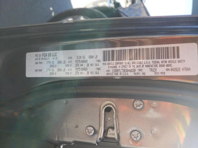 1C6RR7LT3KS646630 - 2019 RAM 1500 CLASS SLT ნაცრისფერი ფოტო 13