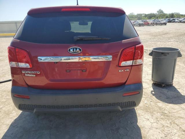 5XYKU4A28BG015962 - 2011 KIA SORENTO EX RED photo 6