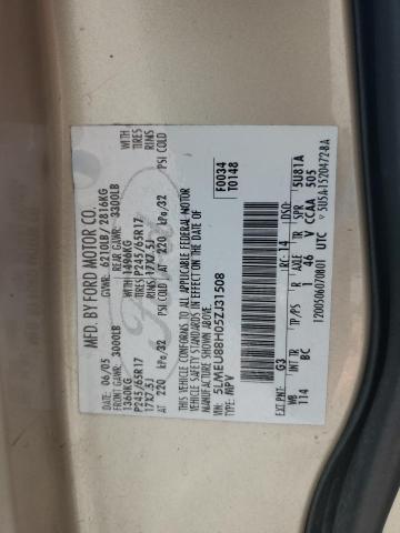 5LMEU88H05ZJ31508 - 2005 LINCOLN AVIATOR Золотий фото 13