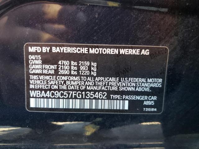 WBA4C9C57FG135462 - 2015 BMW 428 XI GRAN COUPE SULEV BLUE photo 12
