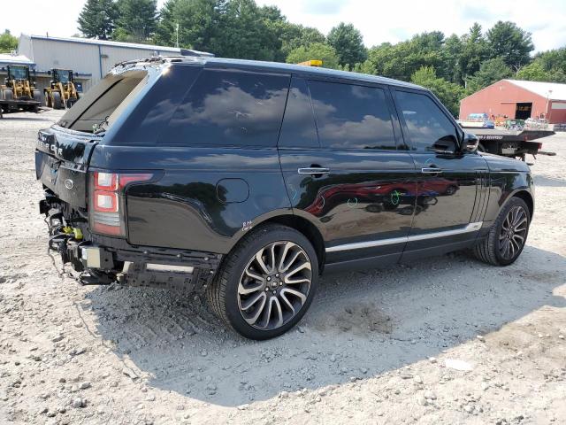 SALGV5FE5HA335818 - 2017 LAND ROVER RANGE ROVE AUTOBIOGRAPHY BLACK photo 3