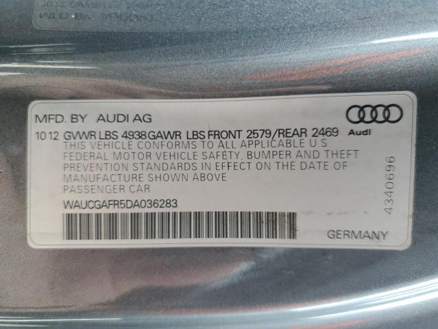 WAUCGAFR5DA036283 - 2013 AUDI S5 PREMIUM PLUS 石墨色 照片 12