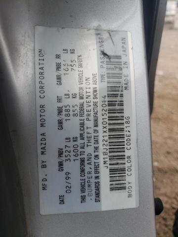 JM1BJ221XX0152014 - 1999 MAZDA PROTEGE ES 银色 照片 12