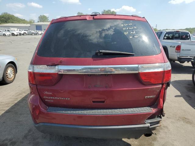 1C4RDJDG9DC527791 - 2013 DODGE DURANGO CREW RED photo 6