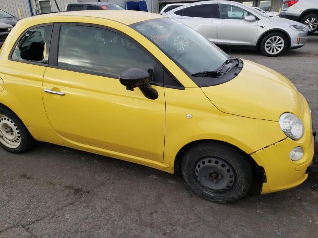 3C3CFFARXCT142489 - 2012 FIAT 500 POP YELLOW photo 9