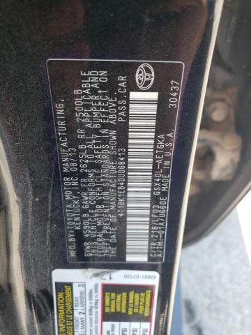 4T1BK1EB4DU068413 - 2013 TOYOTA AVALON BASE Черный фото 12