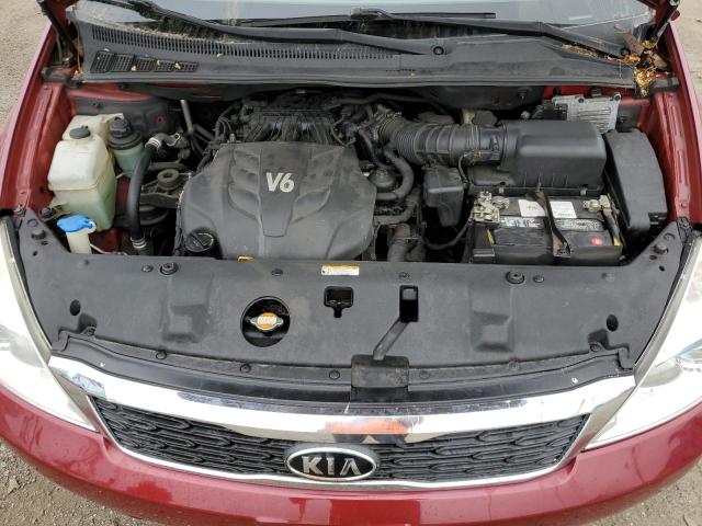 KNDMH4C76C6422172 - 2012 KIA SEDONA EX RED photo 12