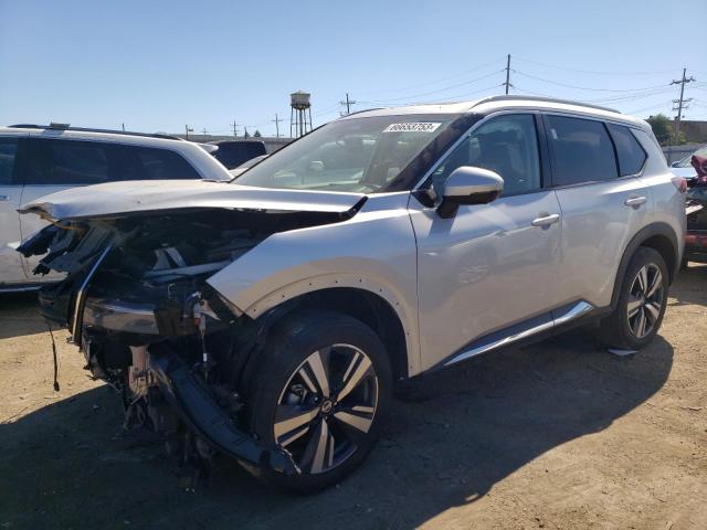 5N1AT3CB3MC674105 - 2021 NISSAN ROGUE SL SILVER photo 1