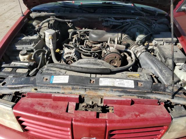 1GHDT13W8W2720667 - 1998 OLDSMOBILE BRAVADA RED photo 11