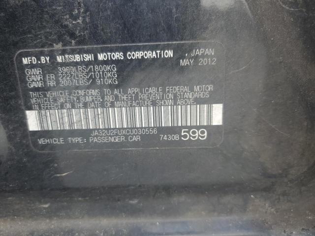 JA32U2FUXCU030556 - 2012 MITSUBISHI LANCER ES/ES SPORT 黑色 照片 12