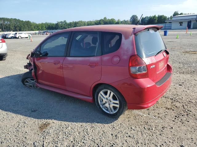 JHMGD38607S021697 - 2007 HONDA FIT S RED photo 2