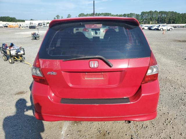 JHMGD38607S021697 - 2007 HONDA FIT S RED photo 6