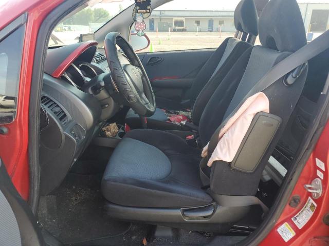 JHMGD38607S021697 - 2007 HONDA FIT S RED photo 7