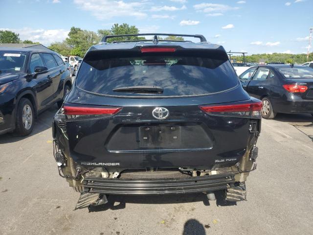 5TDHZRBH4NS581877 - 2022 TOYOTA HIGHLANDER XLE BLACK photo 6